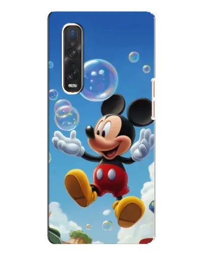 Чехол для OPPO Find X3 Pro с картинкой «Mickey и мыльные пузыри»
