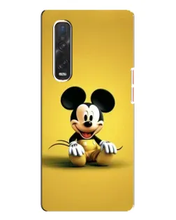 Чехол для OPPO Find X3 Pro с картинкой «Микки на желтом»