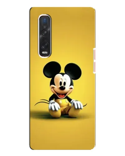 Чехол для OPPO Find X3 Pro с картинкой «Микки на желтом»
