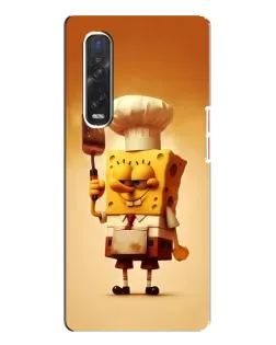 Чехол для OPPO Find X3 Pro с картинкой «Губка Боб повар»