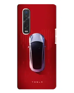 Чехол для OPPO Find X3 Pro с картинкой «Tesla Top View»