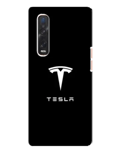 Чехол для OPPO Find X3 Pro с картинкой «Tesla White Logo» Чехол для OPPO Find X3 Pro с картинкой «Tesla White Logo»