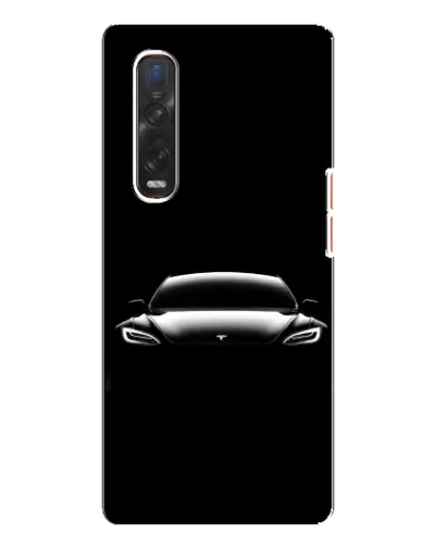 Чехол для OPPO Find X3 Pro с картинкой «Фары Tesla Night» Чехол для OPPO Find X3 Pro с картинкой «Фары Tesla Night»