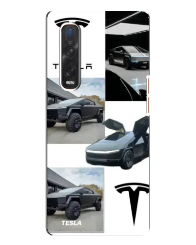 Чехол для OPPO Find X3 Pro с картинкой «Коллаж Cybertruck Tesla» Чехол для OPPO Find X3 Pro с картинкой «Коллаж Cybertruck Tesla»
