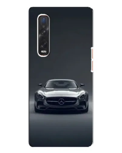 Чехол для OPPO Find X3 Pro с картинкой «Mercedes на черном»