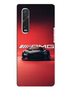 Чехол для OPPO Find X3 Pro с картинкой «Mercedes AMG — красная линия»