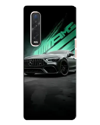 Чехол для OPPO Find X3 Pro с картинкой «Темный Mercedes AMG»