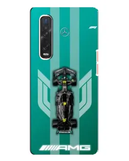 Чехол для OPPO Find X3 Pro с картинкой «Mercedes AMG Petronas»