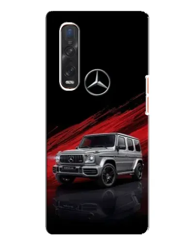 Чехол для OPPO Find X3 Pro с картинкой «Mercedes G-Class красный»