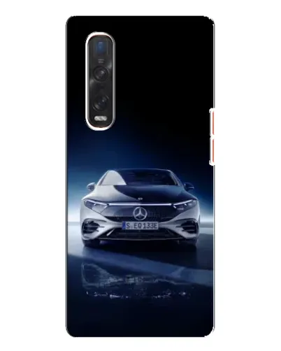 Чехол для OPPO Find X3 Pro с картинкой «Ночной Mercedes EQ»