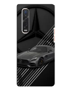Чехол для OPPO Find X3 Pro с картинкой «Mercedes AMG — графика»