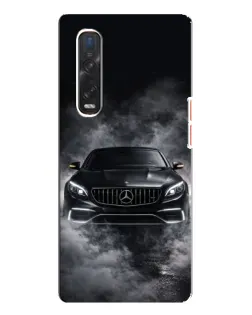 Чехол для OPPO Find X3 Pro с картинкой «Mercedes в дыму»