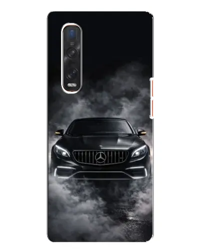 Чехол для OPPO Find X3 Pro с картинкой «Mercedes в дыму»