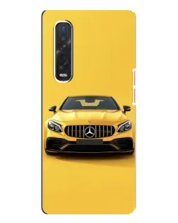 Чехол для OPPO Find X3 Pro с картинкой «Желтый Mercedes GT»