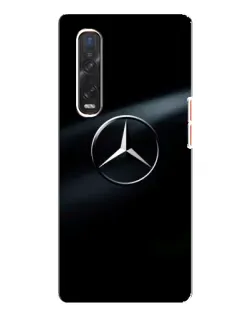 Чехол для OPPO Find X3 Pro с картинкой «Mercedes на металле»