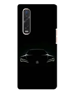 Чехол для OPPO Find X3 Pro с картинкой «Mercedes — силуэт авто»