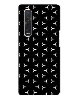 Чехол для OPPO Find X3 Pro с картинкой «Mercedes паттерн звезд»