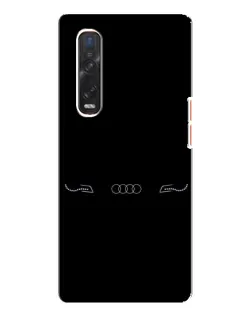 Чехол для OPPO Find X3 Pro с картинкой «Audi — световой подпись»
