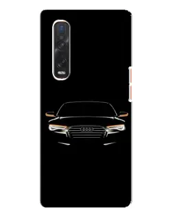Чехол для OPPO Find X3 Pro с картинкой «Audi — ночной контур»