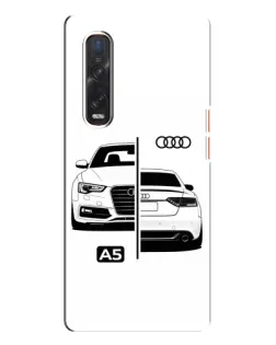 Чехол для OPPO Find X3 Pro с картинкой «Audi — контрастный дизайн»