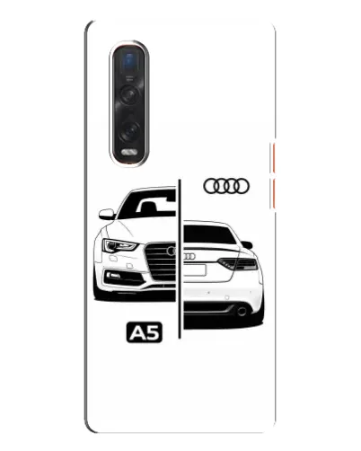Чехол для OPPO Find X3 Pro с картинкой «Audi — контрастный дизайн»
