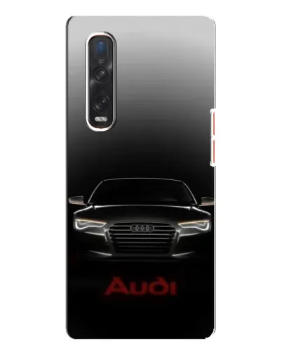 Чехол для OPPO Find X3 Pro с картинкой «Audi — градиентный контур»