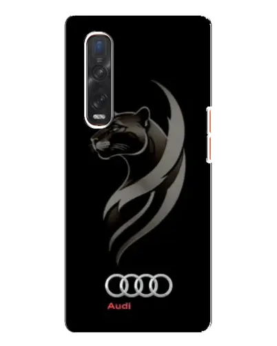 Чехол для OPPO Find X3 Pro с картинкой «Графика — пантера и Audi»