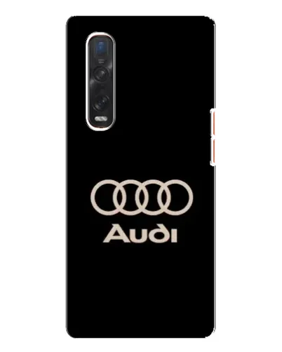Чехол для OPPO Find X3 Pro с картинкой «Audi — золотой логотип»