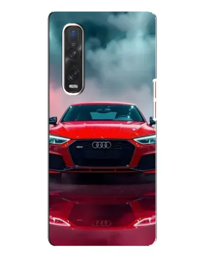 Чехол для OPPO Find X3 Pro с картинкой «Audi RS — красный стиль»
