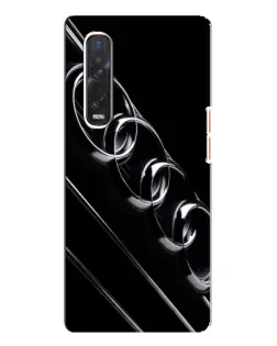 Чехол для OPPO Find X3 Pro с картинкой «Audi — абстрактные кольца»