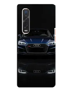 Чехол для OPPO Find X3 Pro с картинкой «Audi — ночное отражение»