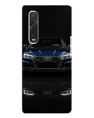 Чехол для OPPO Find X3 Pro с картинкой «Audi — ночное отражение»