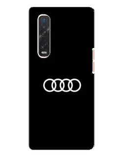 Чехол для OPPO Find X3 Pro с картинкой «Audi White Logo»