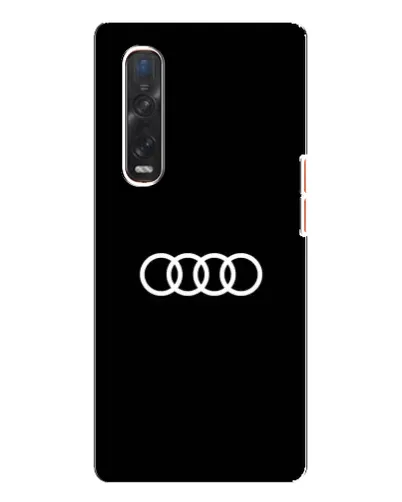 Чехол для OPPO Find X3 Pro с картинкой «Audi White Logo»