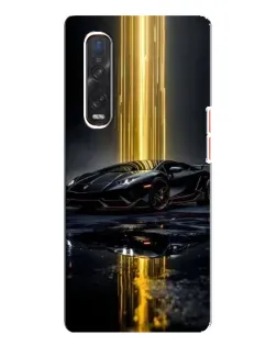 Чехол для OPPO Find X3 Pro с картинкой «Ночной Lamborghini драйв»