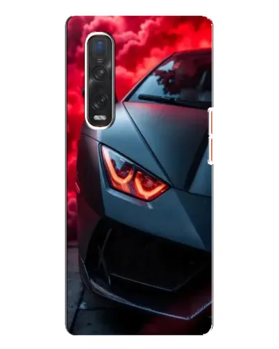 Чехол для OPPO Find X3 Pro с картинкой «Lamborghini красное сияние»