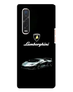 Чехол для OPPO Find X3 Pro с картинкой «Логотип Lamborghini классика»