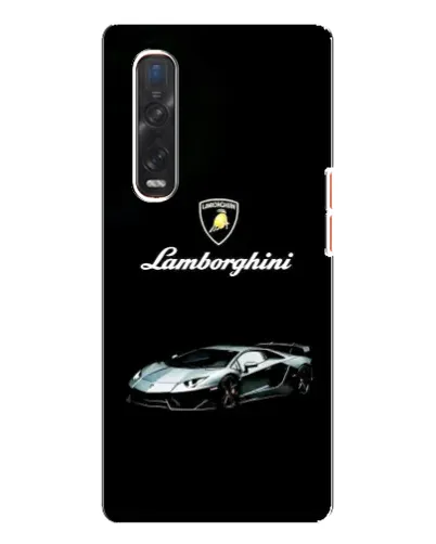Чехол для OPPO Find X3 Pro с картинкой «Логотип Lamborghini классика»