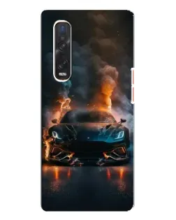 Чехол для OPPO Find X3 Pro с картинкой «Lamborghini дымная эстетика»