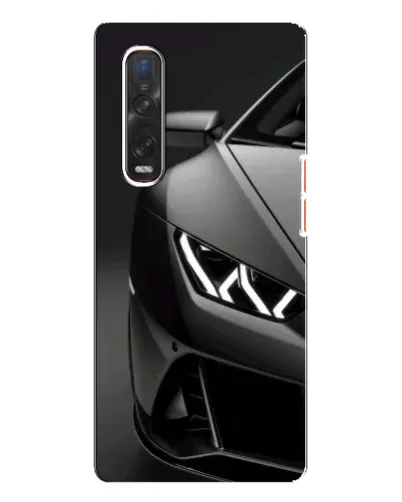 Чехол для OPPO Find X3 Pro с картинкой «Lamborghini фары детализация»
