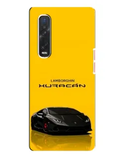 Чехол для OPPO Find X3 Pro с картинкой «Lamborghini Huracan черный»