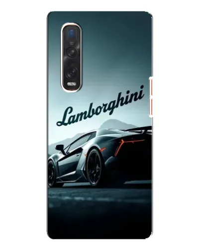 Чехол для OPPO Find X3 Pro с картинкой «Классическая надпись Lamborghini»