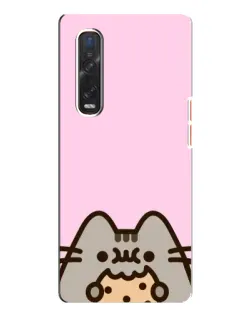 Чехол для OPPO Find X3 Pro с картинкой «Pusheen и печенье» Чехол для OPPO Find X3 Pro с картинкой «Pusheen и печенье»
