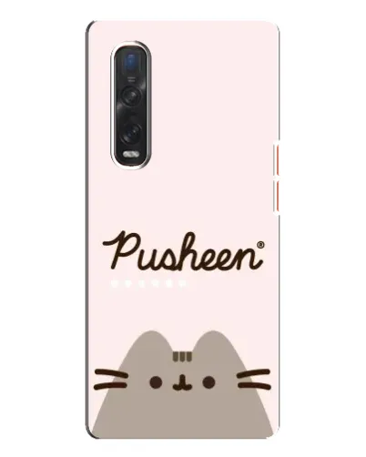 Чехол для OPPO Find X3 Pro с картинкой «Pusheen логотип»