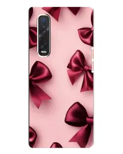 Чехол для OPPO Find X3 Pro с картинкой «Бордовый атлас»