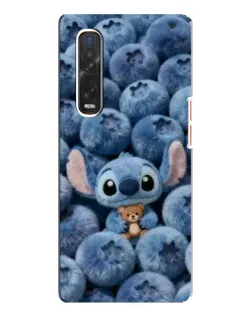 Чехол для OPPO Find X3 Pro с картинкой «Стич и голубика»