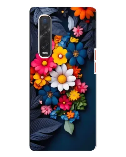 Чехол для OPPO Find X3 Pro с картинкой «Цветочная феерия»