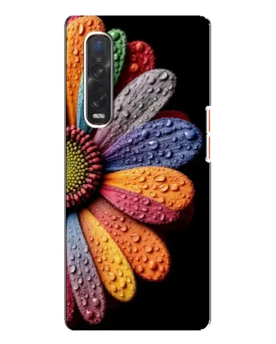 Чехол для OPPO Find X3 Pro с картинкой «Радужный цветок»