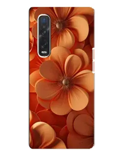 Чехол для OPPO Find X3 Pro с картинкой «Оранжевый макро цветок»
