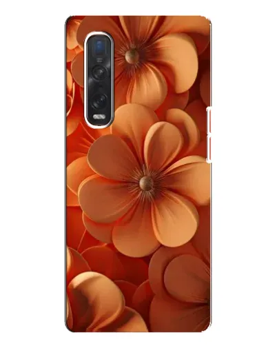 Чехол для OPPO Find X3 Pro с картинкой «Оранжевый макро цветок»